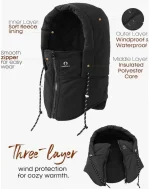 FURTALK Unisex Balaclava Wind-Resistant Winter Face Mask Cold Weather Gear Fleece Lined Ski Men Women Warm Cover Scarf Hat - Image 2