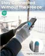 FURTALK Winter Gloves for Women Men Thick Warm Touch Screen Ski Snow Gloves for Cold Weather 2 Pairs - Image 3