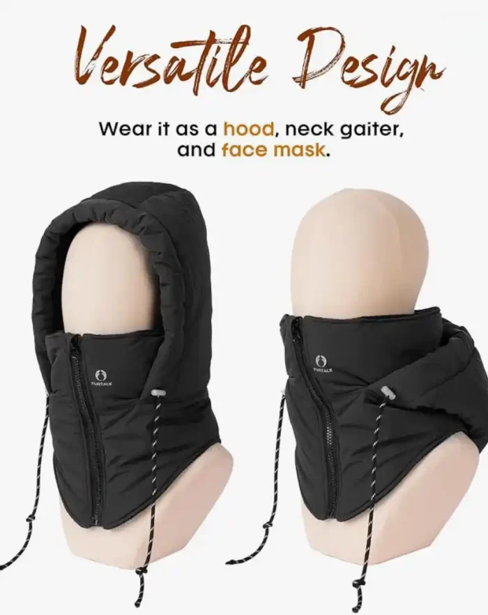 FURTALK Unisex Balaclava Wind-Resistant Winter Face Mask Cold Weather Gear Fleece Lined Ski Men Women Warm Cover Scarf Hat - Image 4