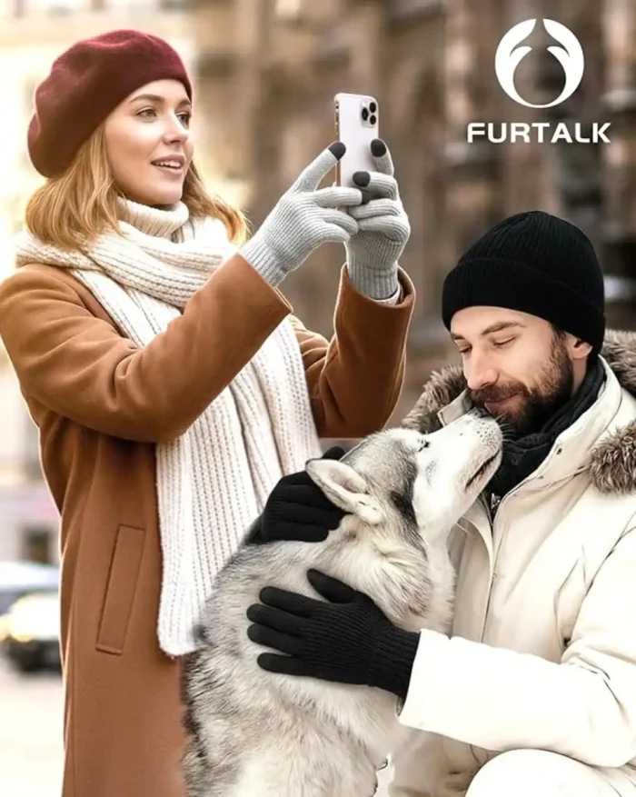 FURTALK Winter Gloves for Women Men Thick Warm Touch Screen Ski Snow Gloves for Cold Weather 2 Pairs - Image 2