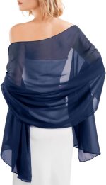 FURTALK Chiffon Shawl Wraps for Women Evening Dresses Wedding Bridal Lightweight Soft Scarves