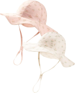 FURTALK Baby Girl Sun Hat UPF 80+ Wide Brim Toddler Beach Hats Sun Protection