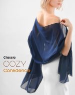 FURTALK Chiffon Shawl Wraps for Women Evening Dresses Wedding Bridal Lightweight Soft Scarves - Image 2