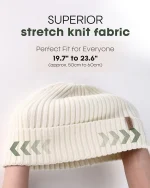 FURTALK Winter Hats for Men Women 3 Pack Winter Beanies Knitted Warm Thermal Fleece Lined - Image 3