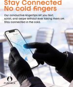 FURTALK Winter Gloves for Men Women Warm Gloves Touchscreen for Cold Weather Driving Cycling Hiking - Image 2