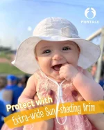 FURTALK Sun Hat for Baby Girls Toddler Summer Beach Hats with Wide Brim Cotton Sun Protection Travel Essentials - Image 2