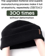 FURTALK Fisherman Beanie for Men Women 2 Styles Cuffless or Cuffed Knitted Unisex Winter Hat Outdoor All-Day Warmth - Image 3