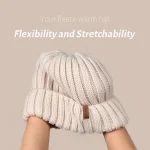 FURTALK Winter Hats for Women Fleece Lined Beanie Knit Chunky Womens Snow Cap - Image 2