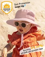 FURTALK Baby Toddler Sun Hat Bucket Hat with Neck Flap Wide Brim Hats Beach Vacation Essentials - Image 2