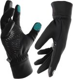 FURTALK Lightweight Gloves for Men Women Cool Weather Anti-Slip Running Cycling Driving Warm Fleece Lined