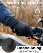 FURTALK Lightweight Gloves for Men Women Cool Weather Anti-Slip Running Cycling Driving Warm Fleece Lined - Image 4