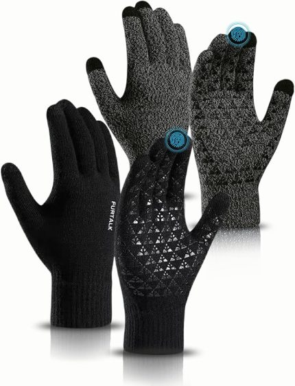 FURTALK Winter Gloves for Men Women Warm Gloves Touchscreen for Cold Weather Driving Cycling Hiking
