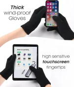 FURTALK Mens Winter Knit Beanie with Earflap Neck Warmer and Gloves Set Warm Fleece Lined Skull Cap - Image 3