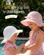 FURTALK 3 Pack Baby Sun Hat Toddler Beach Hat Girls UPF 50+ Wide Brim Infant Kids Summer Adjustable Sun Protection - Image 3
