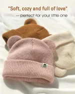 FURTALK Baby Beanie Winter Hat with Bear Ear for Infant Toddler Boys Girls Soft Knitted Skull Cap - Image 2