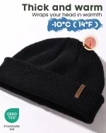 FURTALK Fisherman Beanie for Men Women 2 Styles Cuffless or Cuffed Knitted Unisex Winter Hat Outdoor All-Day Warmth - Image 2