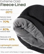 FURTALK Winter Hats for Men Women Fleece Lined Beanie Warm Cuffed Outdoor Skull Cap - Image 2