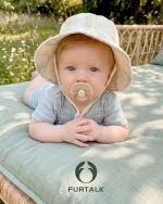 FURTALK Baby Sun Hat Muslin Cotton Toddler Bucket Hat for Girls Boys Wide Brim UPF 50+ Summer Beach Hats - Image 3