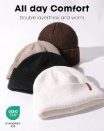 FURTALK Fisherman Beanie for Men Women - Knitted Unisex Winter Hat with Stretchy Comfort Outdoor All-Day Warmth - Image 2