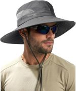 FURTALK Mens Bucket Sun Hat UPF 80+ Wide Brim Hiking Fishing Beach Outdoor Hats