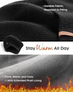 FURTALK Winter Beanie Hats with Earflap for Men Warm Fleece Line Knitted Outdoor Caps - Image 2