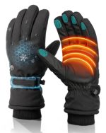 FURTALK Winter Gloves for Men Women Waterproof Windproof Cold Weather Touchscreen Warm Ski Snow Outdoor Work Fleece Lined